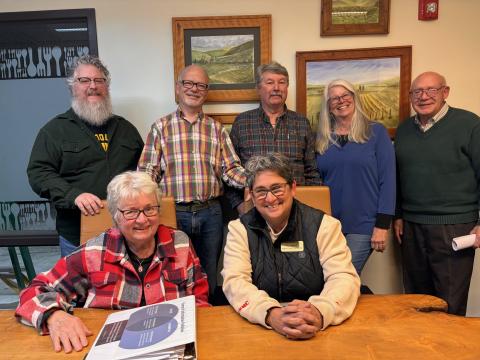 Submitted. Rabun County Democrats Executive Board members will mentor the Activity Leads to ensure success of their efforts. Board members include Secretary Matt Price, pictured back row, from left; Chair Don Martin; State Representative Mac Bennett; First Vice Chair Janice Cochrane; and Second Vice Chair Ray Mayer. Pictured front row, from left: Vice Chair of Nurture Kris Martin; and Treasurer Kim Spears. Not pictured is Communication and Membership Chair Carol Short. 