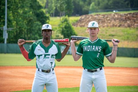 Photo courtesy of Ashton Bass. Tallulah Falls’ Ashton Roache hails from Nassau, Bahamas, while Chase Pollock is from Toccoa, Ga.