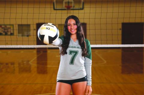 Photo courtesy of Austin Poffenberger. Tallulah Falls’ Tori Crotta at one point had a run of nine at serve.