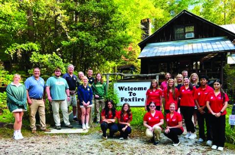 Submitted Photo. The Forward Rabun Youth Leadership Program recently visited the Foxfire Museum in Mountain City.