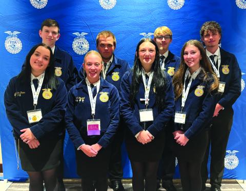 Submitted Photo. The Rabun County FFA Chapter earned a three-star ranking to put the chapter among the nation’s best.