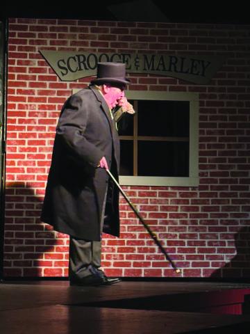 Submitted Photo. Randy Lucas stars as Ebenezer Scrooge in the North Georgia Community Players’ “A Christmas Carol” that opens in Dillard on Dec. 6
