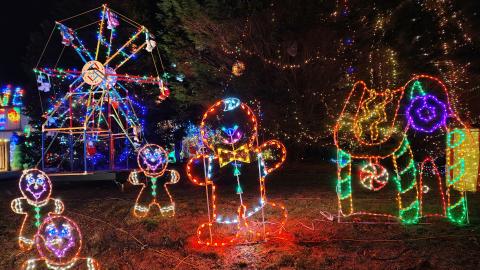 Megan Horn/The Clayton Tribune. The annual Village of Lights is coming to 90 Tiger Connector, Tiger, on Friday, Dec. 12 through Saturday, Dec. 13, and Friday, Dec. 19, through Saturday, Dec. 20, from 5:30 p.m. to 8:30 p.m. It provides two family-friendly weekends of fun. 