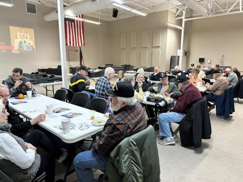 Submitted photo. The “Vet-to-Vet Cafe” that is sponsored by Forward Rabun is held at the Food Bank of Northeast Georgia on the second Tuesday of each month. The gathering at 10 a.m. allows local veterans to connect more.