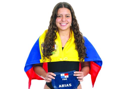 Photo courtesy Randy Crump. Valentina Arias Camargo was the top finisher in the 100 Free, 100 Fly, 200 Free, and in the Mixed 200 Free Relay events in The National Long Course Swimming Championship.
