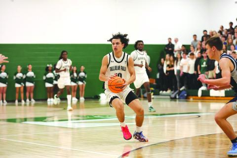Photo courtesy Austin Poffenberger. Louis Lenain helped lead the way for TFS Indians with 11 points.