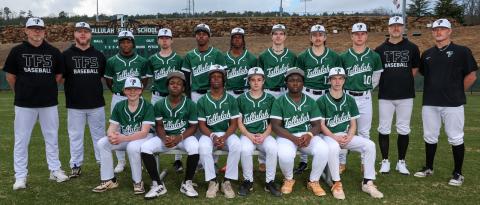 TFS Athletics. The Tallulah Falls School baseball team includes Jordan Miller, Sean Forbes, Richard Ferguson, Easton Pollock, Brody Dampier, Ashton Roache, Jackson Savage, Drew Barron, William NeSmith, Leslie Sands, Jr., Farris Nicholson, Alex Stefanovic and Brantley Allen.