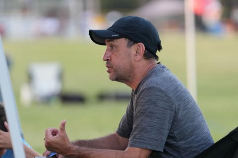 Submitted Photo. New Rabun Gap director JC Gonzalez has taken over the Eagles’ soccer programs after more than 20 years of coaching experience. The girls’ program and Gonzalez made its debut on Feb. 12. 