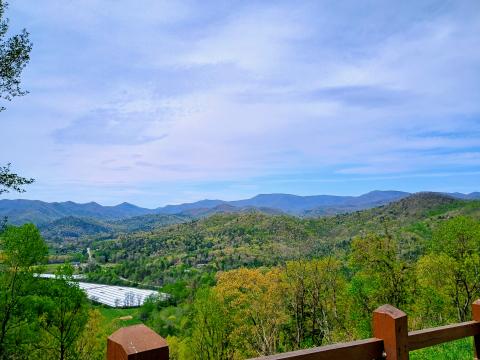 Megan Horn/The Clayton Tribune. The Sky Valley Scenic Overlook is one of the most sought-after views in Rabun County. Effective May 8, any access to the location will be cut off after Merrill Trust Group sent notice it wanted to terminate its leases with the City of Sky Valley. 