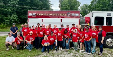 Photos courtesy of Rotary Club of Clayton. Volunteers from the Rotary Club of Clayton, the American Red Cross, and Rabun County Fire Services participated in the Sound the Alarm campaign, canvassing more than 200 homes and installing 57 smoke alarms in 15 households throughout Rabun County. The event was inspired by the memory of Rachel Thorn, whose legacy continues to promote fire safety awareness, preparedness, and the importance of working smoke alarms in every home.