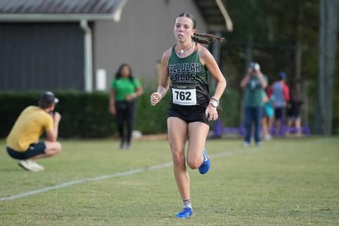 Submitted Photo. Olivia Henderson enters her senior season as the Tallulah Falls School record holder and an All-State finisher from her junior season. Henderson is the top runner in the school’s history.