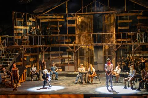 Photo courtesy Rabun Gap-Nacoochee School. Rabun Gap-Nacoochee School will perform the fall musical “Hadestown: Teen Edition” on  the Rearden Stage on Oct. 8-11. This is a folk-inspired musical that weaves the ancient myths of Orpheus, Eurydice, Hades and Persephone into a powerful story of love, loss and hope.