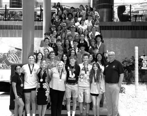 Photo courtesy of Rabun County 4-H. Pictured is the Northeast District Georgia 4-H Delegation at State Congress this past July. Rabun County had 2 compete at the state level. National 4-H Week will be held Oct. 4-10.