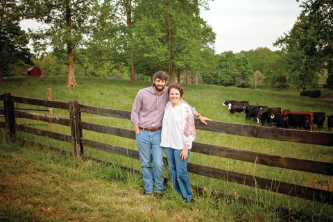 Kyle and Caroline Lewallen are the owners of teXga Farms in Clarkesville.