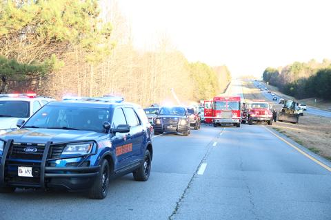 Another wreck on Highway 365 shut down the southbound portion of the road.