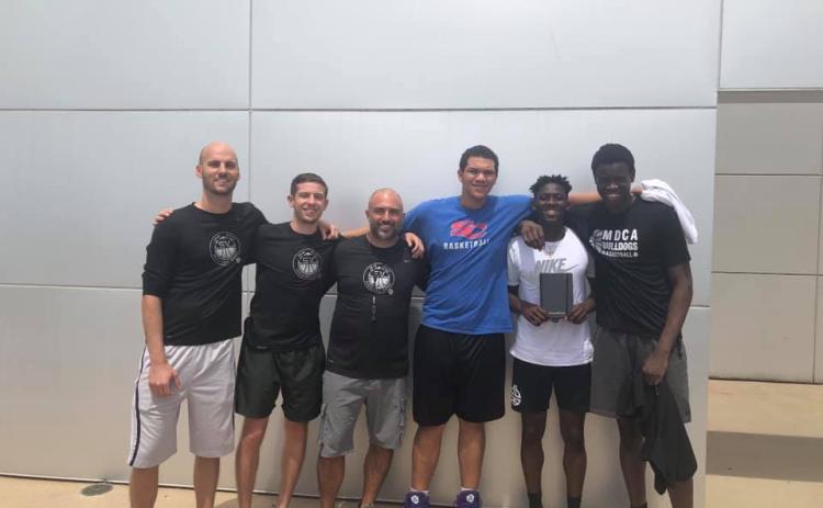 Pictured, from left, are Dustin Barnes, Nate Cox, Roger Cox, Gerald Barker, Jibril Ndyaie and N'fari Benjamin. (Photo courtesy of Rabun Gap-Nacoochee School)