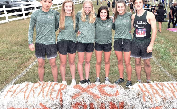 From left, are Tallulah Falls seniors Haokun David Cheng of China, Sarah Edwards of Sautee Nacoochee, Sophie Alexander of Sautee Nacoochee, Maria Whitson of Alto, Laurel Smith of Clayton and Chris Geiger of Sautee Nacoochee. (Photo courtesy of Tallulah Falls School)