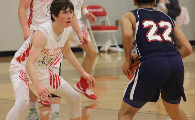 (Andy Diffenderfer/The Clayton Tribune) Grayson Carver contributed nine points to Rabun County's win over Banks County.