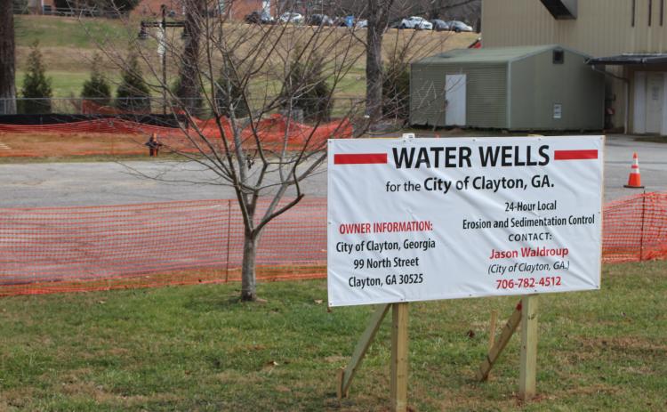 Megan Broome/The Clayton Tribune. The city of Clayton recently drilled two wells at City Hall as part of a test project aimed at saving its water service customers money by substituting part of its water system with well water.