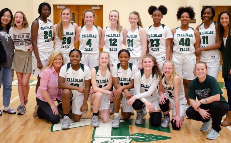 Submitted photo After going 17-8, the Tallulah Falls girls hoopsters should return a talented cast next season for head coach Brandy Corbett.