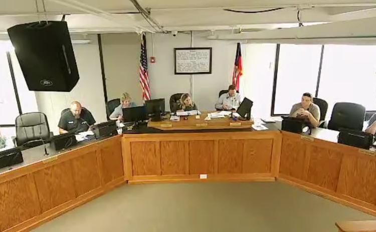Megan Broome/The Clayton Tribune. The Clayton City Council broadcast their Tuesday meeting live on social media as they continue to ask the public not to attend due to the current health emergency.