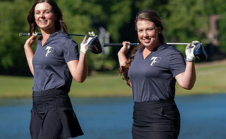 Photo courtesy Lane Gresham. Tallulah Falls School golfers Maggie Jackson and Brinson Hall, both rising seniors, burst onto the varsity scene as freshmen and dominate the program's record book.