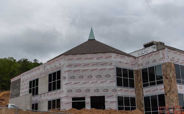 Submitted photo. Construction of the Tallulah Falls School natatorium began in April 2019 and progresses toward completion. The target for the grand opening is spring 2021.
