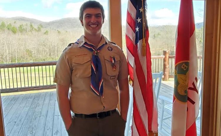 Garrett Hunter recently earned his Eagle Scout designation.