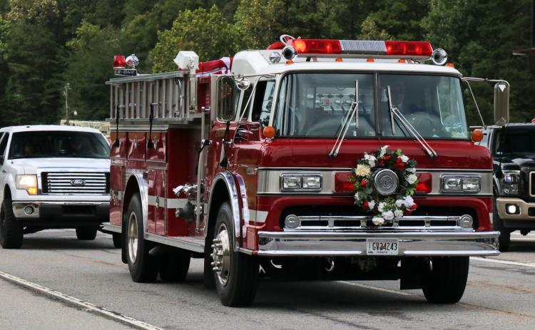 Photo courtesy Lisa Hopper. Funeral services were held Sunday for Rabun County volunteer David Ramey.