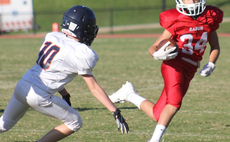 Andy Diffenderfer/The Clayton Tribune. Reid Giles (pictured from an earlier game) scored the Wildcats’ touchdown last Thursday.