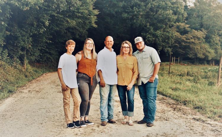 Photo courtesy Scott Crane. Rabun County Commissioner Scott Crane, part of the Air Force Reserves 94th Airlift Wing, was recently deployed overseas. Pictured, from left, is Crane's family: Colton, Madelyn, Scott, Julie and Nolan.