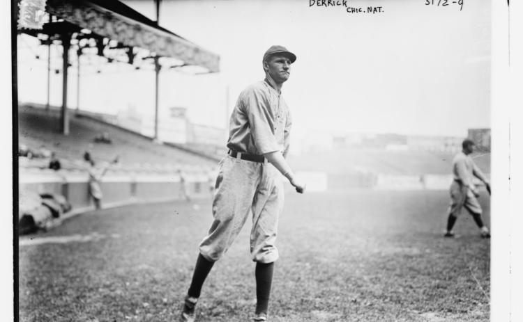 Submitted photo Claud Derrick played for four different teams in five seasons as a major leaguer: Philadelphia Athletics, New York Highlanders (later known as the Yankees), Cincinnati Reds and the Chicago Cubs.