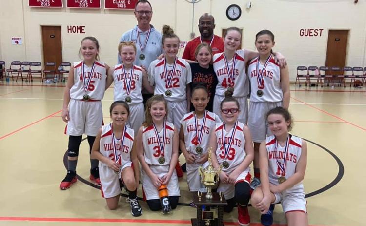 Submitted photo The Rabun County 10-U girls basketball team captured the district title last weekend.