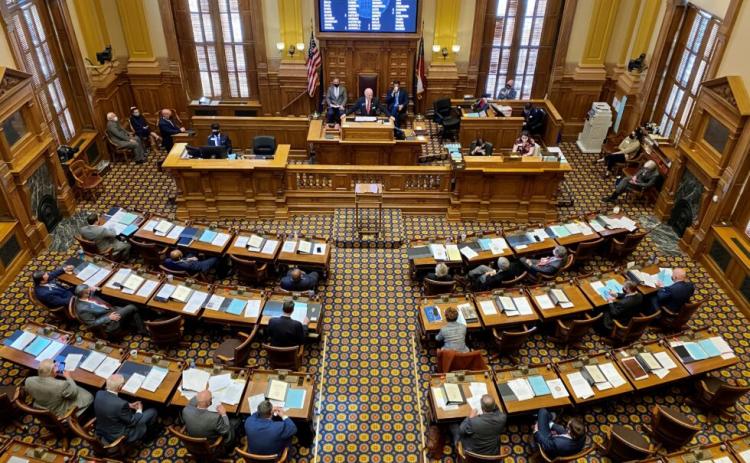 Beau Evans/Capitol Beat News Service. The Georgia Senate convened to vote on several major bills on voting and elections on March 8, 2021.