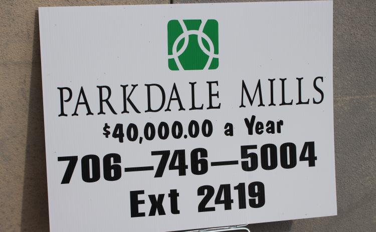Megan Broome/The Clayton Tribune. Signs of the times: While many Rabun County businesses such as Parkdale Mills, Valley Cafe and Catering, and Duvall Automotive have jobs available, many owners say they are not receiving applicants.