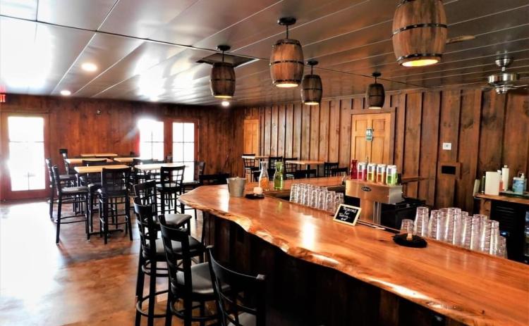 Submitted photo. Moonrise Distillery in Clayton recently opened their new Speakasy Bar and Cocktail Patio.