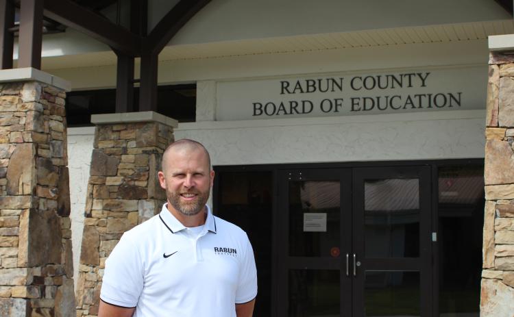 Megan Broome/The Clayton Tribune. Matt Remillard is the new assistant superintendent for Rabun County Schools and said that he looks forward to meeting students when classes begin and getting to know them to build personal connections.