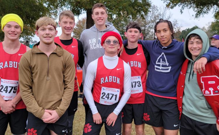 Photo courtesy of Rabun County High School The Rabun County boys finished17th at the state Class AA cross-country meet in Carrollton.