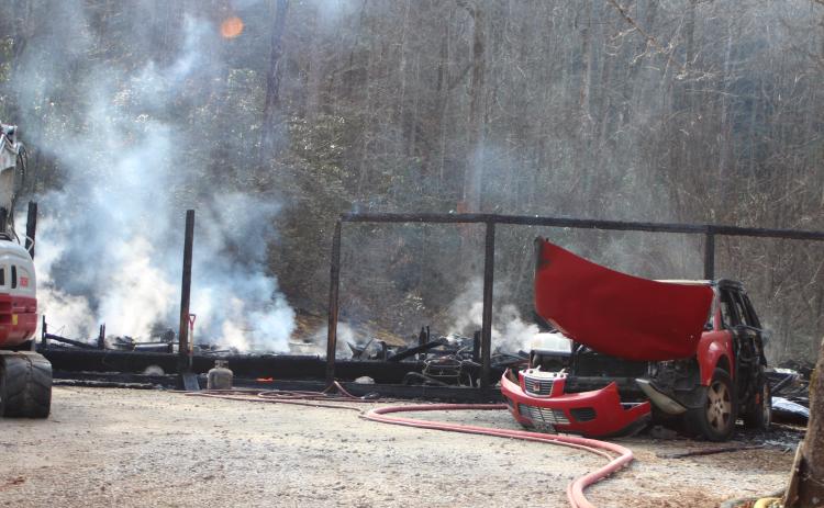 Megan Broome/The Clayton Tribune. A structure fire in Rabun Gap Jan. 13 resulted in two fatalities. The victims have been ID’d as Dolli LaDuke, 76 of Rabun Gap, and Brenda M. Guertin, 74 of Rabun Gap.