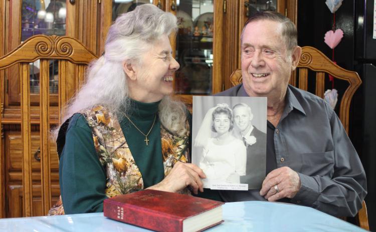 Megan Broome/The Clayton Tribune. Bob and Jean Alexander met in a Bob Jones University class in 1962. The next year the couple married and have been together for 58 years.