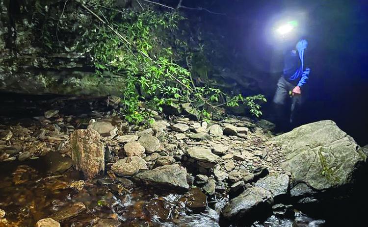 Photo courtesy of Chris Wright. A team of 19 agencies worked together on May 20 to successfully rescue a 19-year-old hiker who had fallen from Raven Cliff Falls.