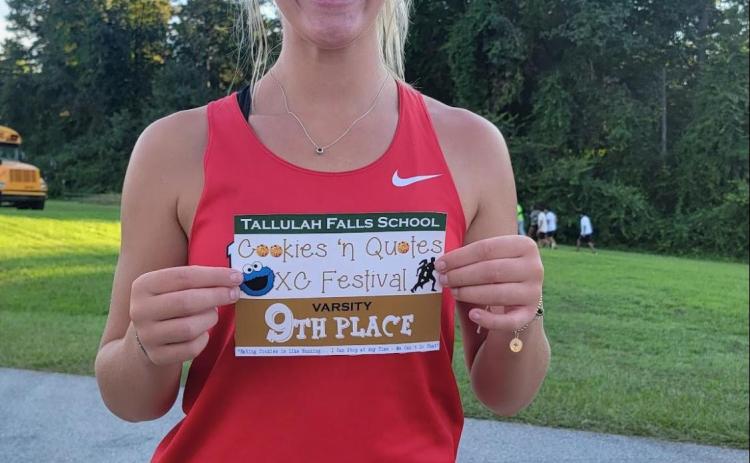 Submitted photo. Senior Molly Jo Wright took ninth place at Cookies N' Quotes.