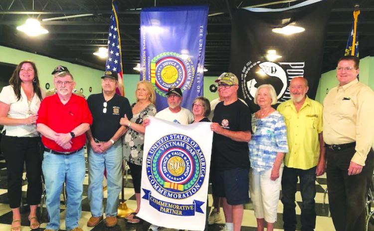 Photo courtesy of Forward Rabun/Rabun County Chamber of Commerce. Forward Rabun was awarded a Department of Defense Vietnam War Commemoration in May 2022. Forward Rabun was recognized as a Commemorative Partner “in recognition of your willingness to assist and support a grateful nation in thanking and honoring our Vietnam War Veterans, their families, and those who served with, or in support of, the Armed Forces.”