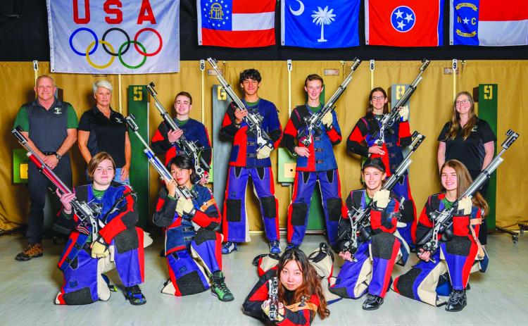 Submitted photo. The 2023 Tallulah Falls precision rifle team.