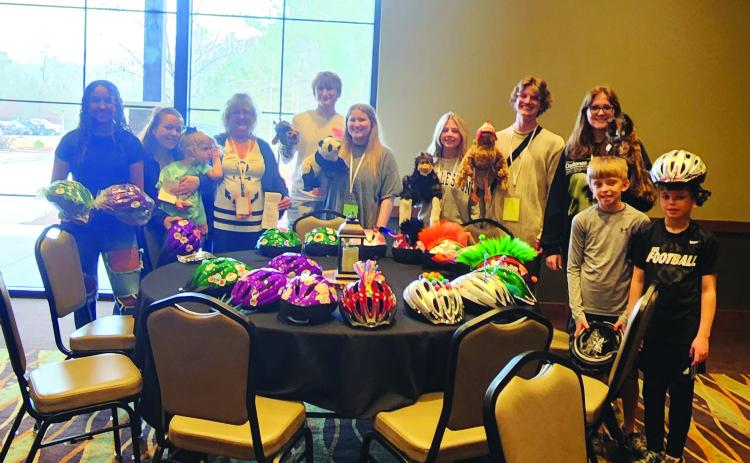 Submitted photo. Through the Helmet Matching Grant, the Georgia District Anchor Club received 25 high quality helmets to combine with the helmets they purchased. This is the signature project for the Anchor Club.