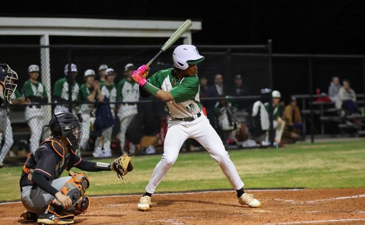 Photo courtesy Austin Poffenberger. Rohajae Pinder had six RBI through two games against BASA to help the TFS Indians to a 6-3 record in region play.