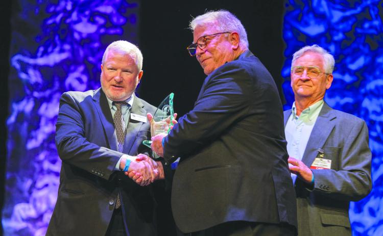 Submitted photo. The Rabun County Republican Party receives award for Best Fundraiser Award for its Rabun County Low Country Boil in August 2022.