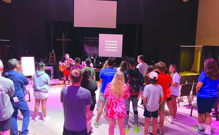Submitted photo. RAPpers hold praise and worship services during the week at the CFUMC Family Life Center.