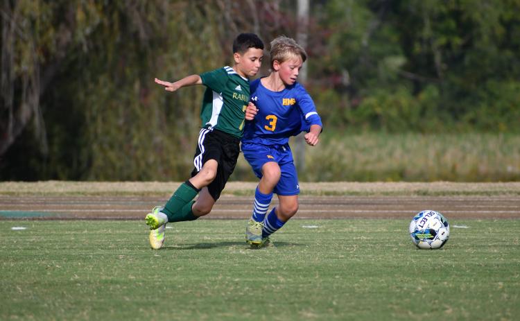 Wade Cheek/The Clayton Tribune. RGNS Middle School soccer will take on Summit Charter School tomorrow at 4:30 p.m. and attempt to bring home a Tri-State title.