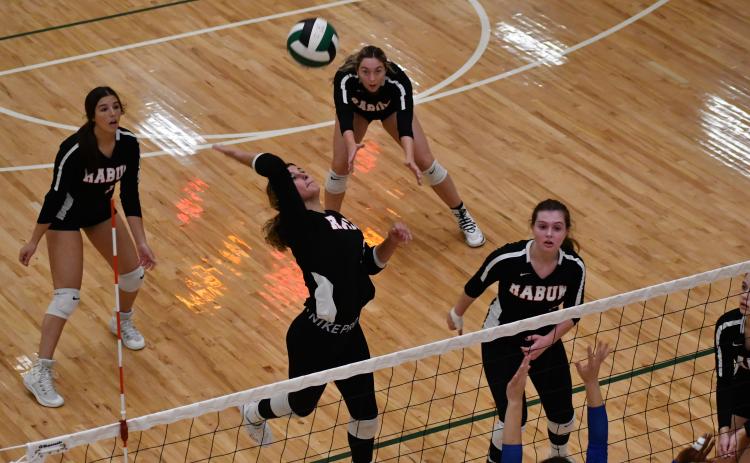 Wade Cheek/The Clayton Tribune. RCHS volleyball earned fourth place in this year’s area tournament after defeating Commerce in the opening round and falling to BASA.